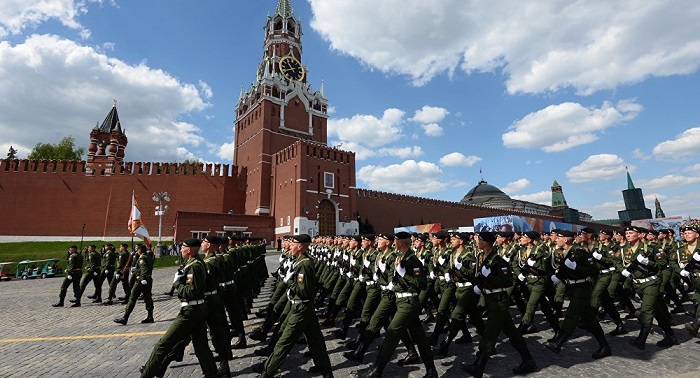 El desfile del Día de la Victoria en la Plaza Roja de Moscú